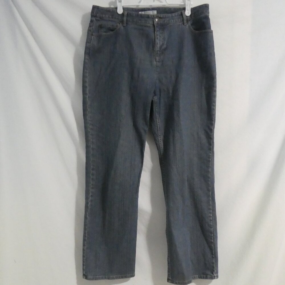 GEOFFREY BEENE SPORT Stretch | size 14 R | Classic Straight Leg Denim Jeans